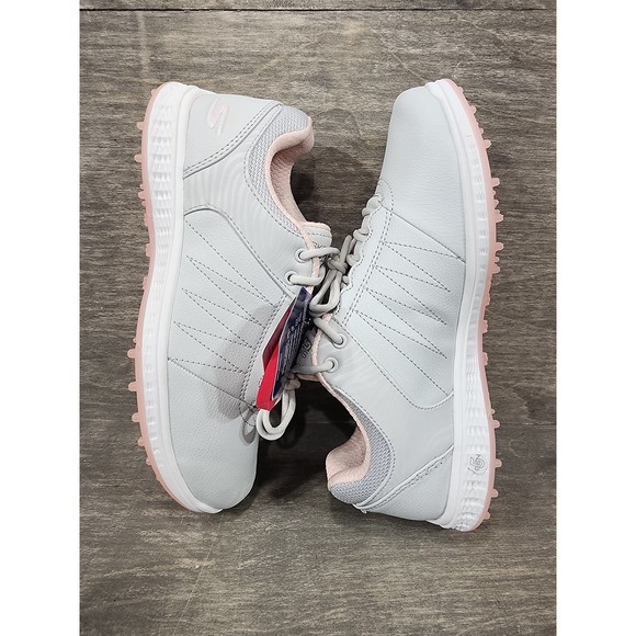 Skechers Go Golf Pivot Grey Pink Golf Shoes Size 6.5 Womens - Picture 8 of 11
